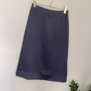 COS Mulberry High Rise Silk-Mix A-Line Skirt Size 4 NWT